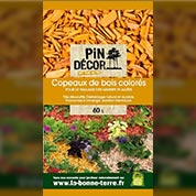copeaux de bois colores vrac - jaune or